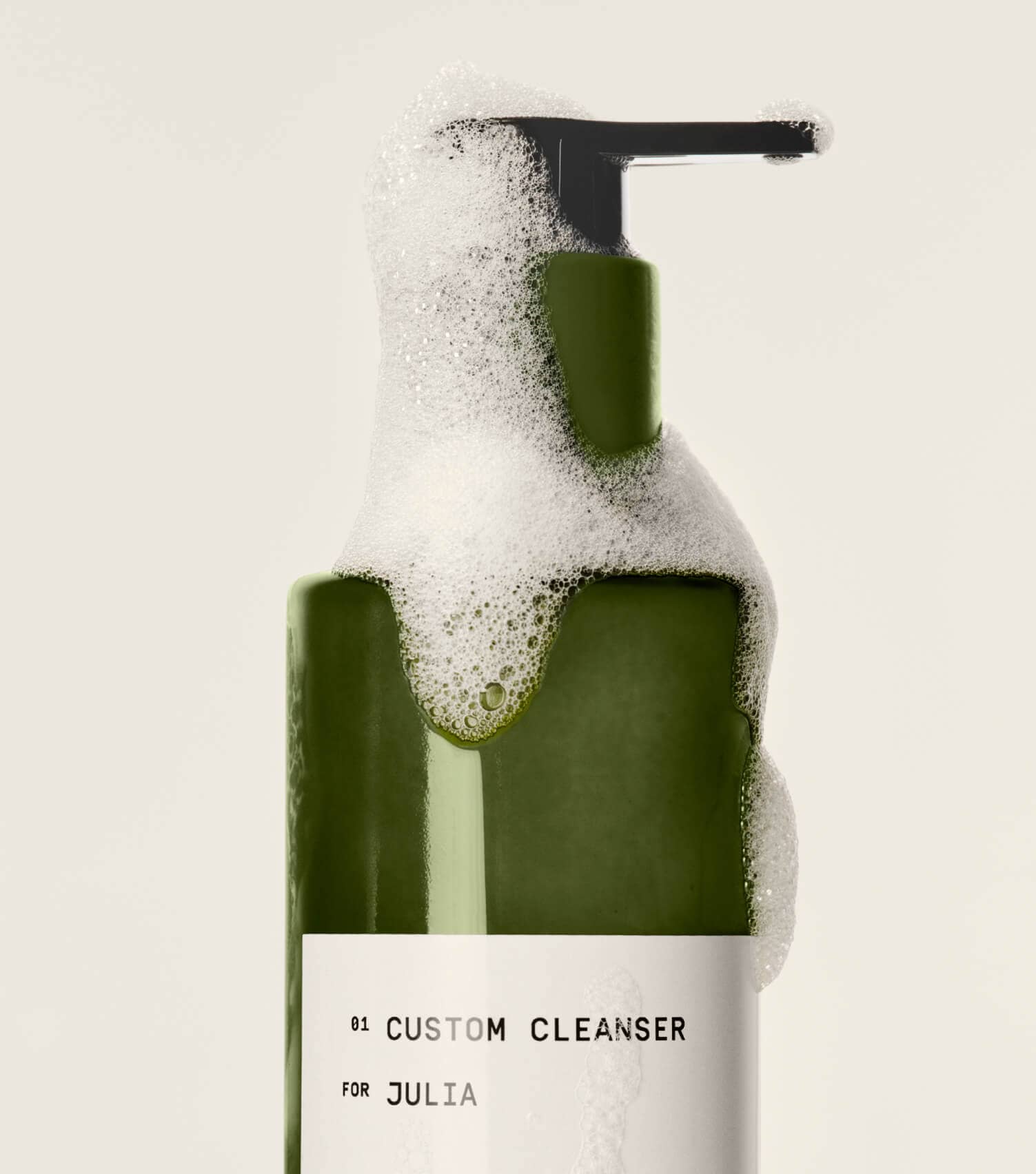 Single Prose custom cleanser with foam